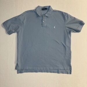 Polo Ralph Lauren Men's Blue Short Sleeve Polo Shirt Size‎ XXL Embroidered Pony